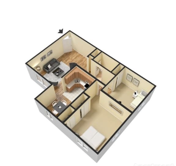 Floor Plans of College Arms Apartments in Collegeville, PA